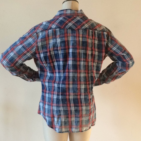 Rock & Roll Cowgirl western plaid shirt - Picture 4 of 8